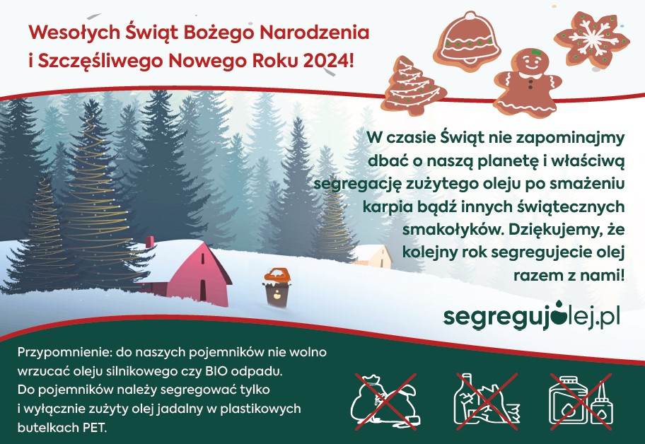 Życzenia świąteczne Segregujoleje.pl
