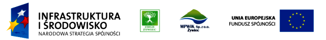 pasek z logo UE, ZMGE i MPWiK